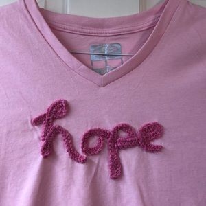 Breast cancer awareness “HOPE” t-shirt